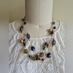 Elegant Multi-Strand Beaded Necklace
